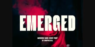 Emerged Font Poster 1