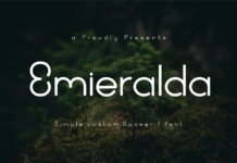 Emieralda Font Poster 1