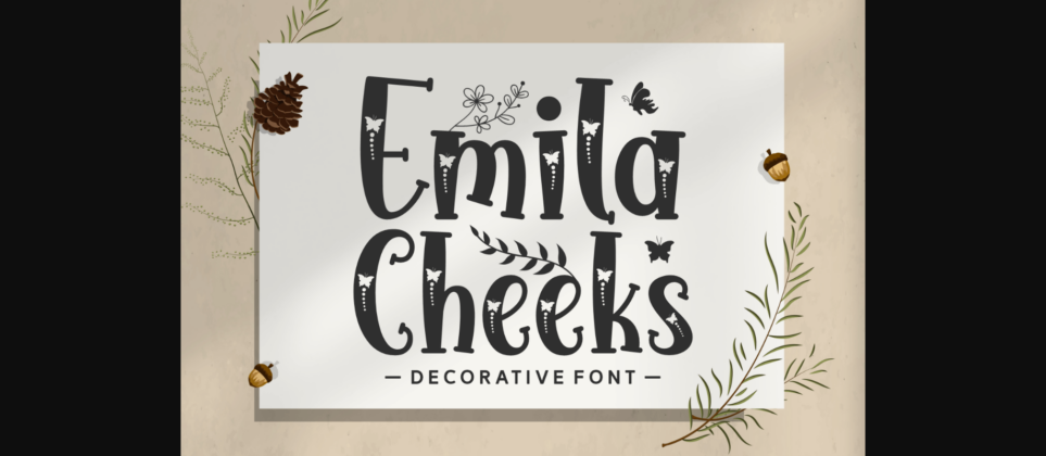 Emila Cheeks Font Poster 3