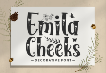 Emila Cheeks Font Poster 1