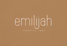 Emilijah Font Poster 1