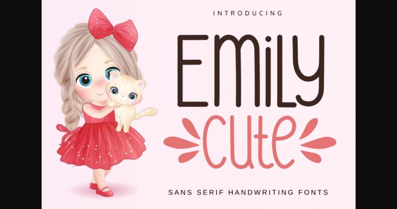 Emily Cute Font Poster 3