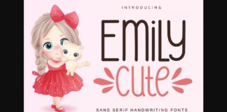 Emily Cute Font Poster 1