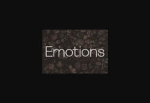 Emotions Font Poster 1