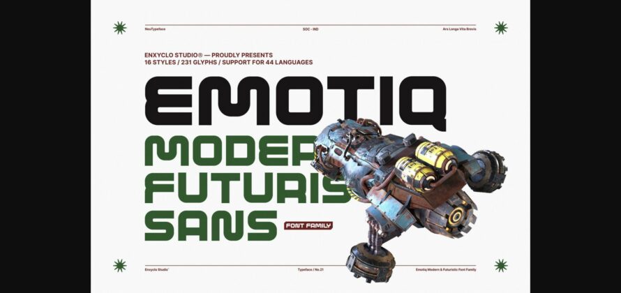 Emotiq Font Poster 3