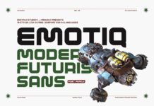 Emotiq Font Poster 1