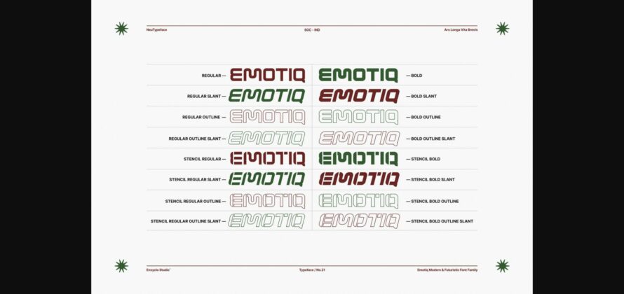 Emotiq Font Poster 9