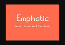 Emphatic Font Poster 1