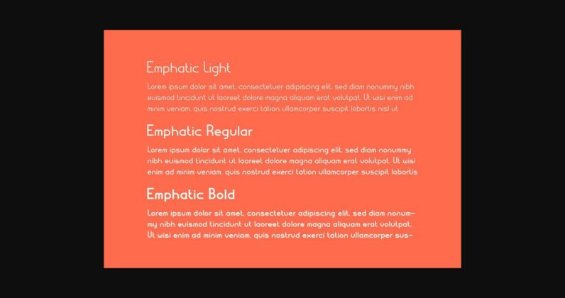 Emphatic Font Poster 4