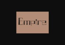 Empire Font Poster 1