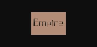 Empire Font Poster 1