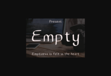 Empty Font Poster 1