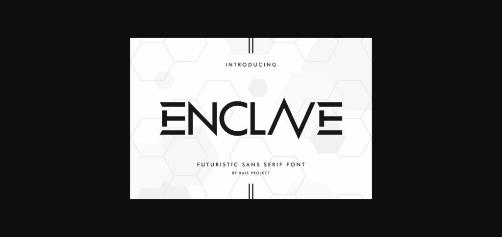 Enclave Font Poster 3