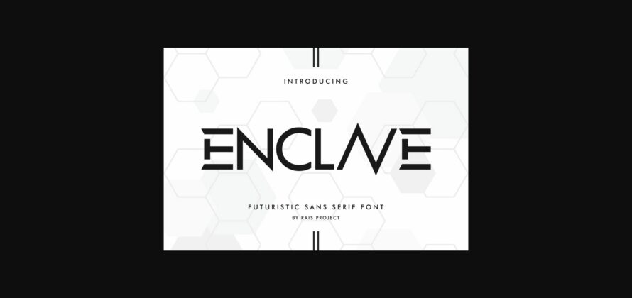 Enclave Font Poster 3