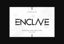 Enclave Font Poster 1