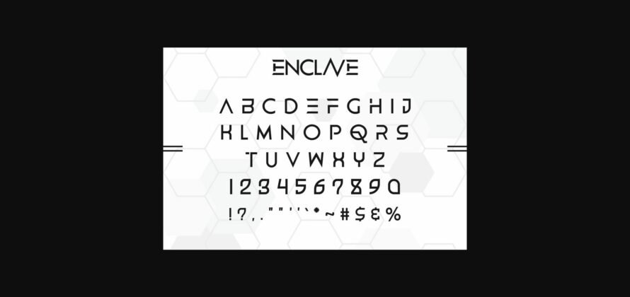 Enclave Font Poster 6