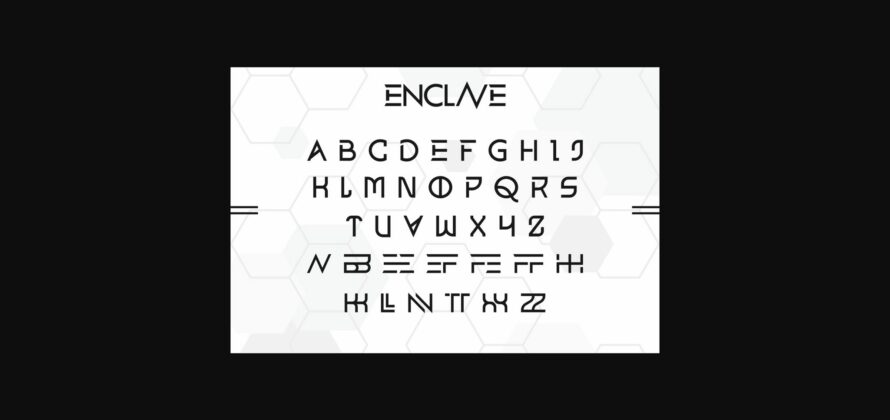 Enclave Font Poster 8