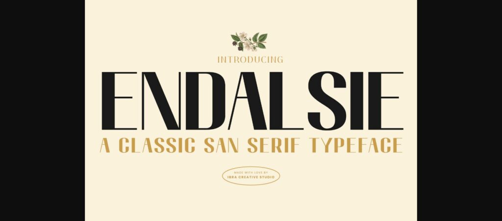 Endalsie Font Poster 3