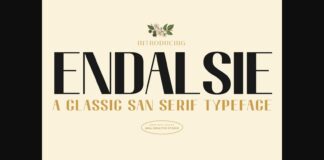 Endalsie Font Poster 1