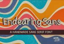 Endearing Sans Font Poster 1