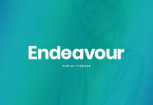 Endeavour Font Poster 1