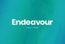 Endeavour Font Poster 1