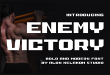 Enemy Victory Font Poster 1