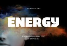 Energy Font Poster 1