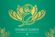 Energy Lotus Mandala Monogram Font Poster 1