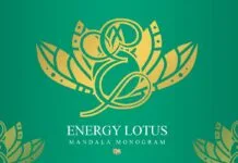 Energy Lotus Mandala Monogram Font Energy Lotus Mandala Monogram Font Poster 1