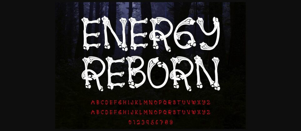 Energy Reborn Font Poster 3