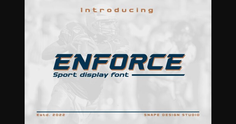 Enforce Font Poster 3