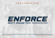 Enforce Font Poster 1