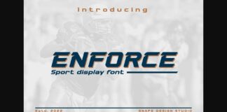 Enforce Font Poster 1