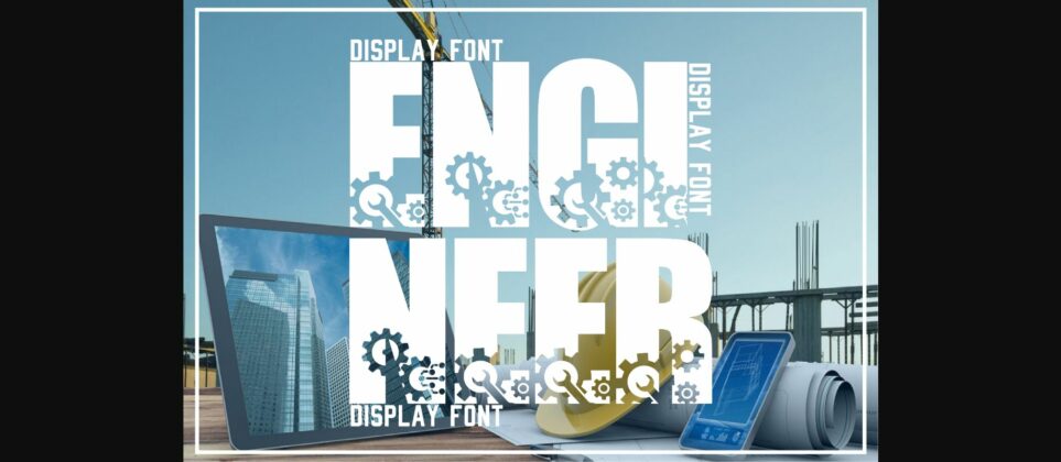 Engineer Font Poster 3