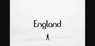 England Font Poster 1