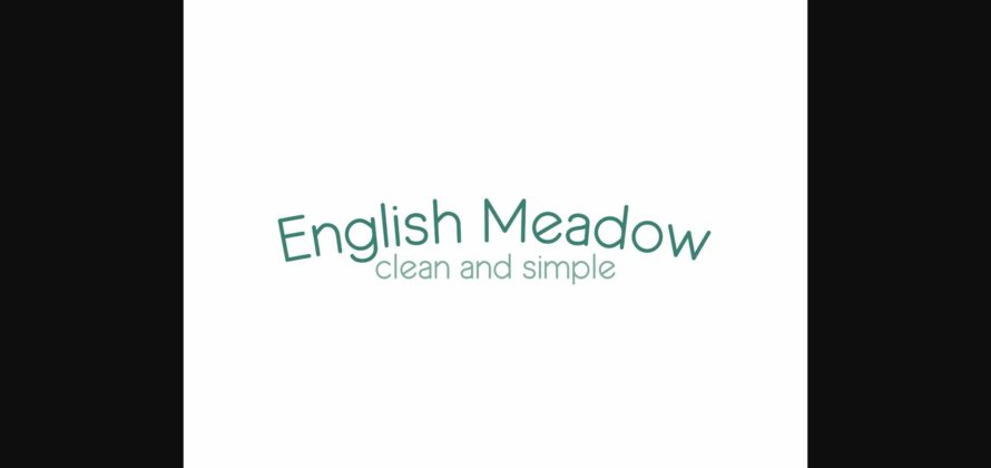 English Meadow Font Poster 1