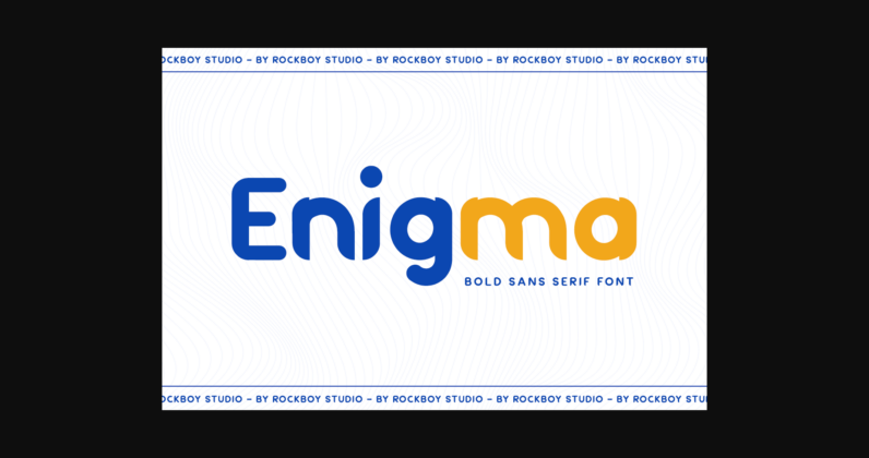 Enigma Font Poster 3