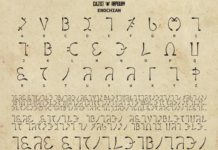 Enochian Font Poster 1