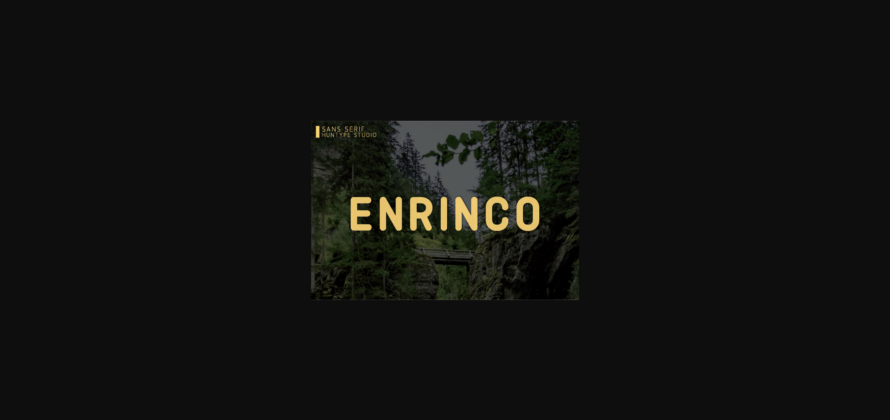 Enrinco Font Poster 3
