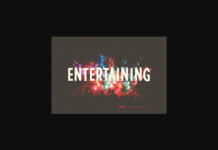 Entertaining Font Poster 1