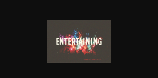 Entertaining Font Poster 1