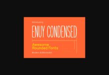 Enuy Condensed Font Poster 1