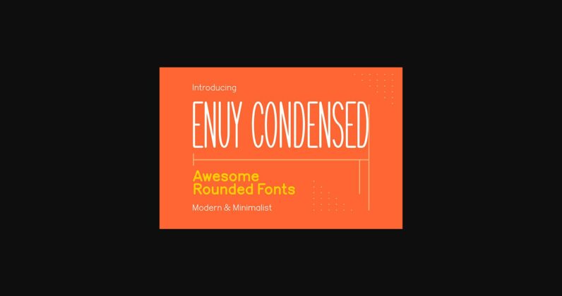 Enuy Condensed Font Poster 1