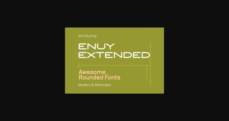 Enuy Extended Font Poster 3