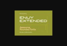 Enuy Extended Font Poster 1
