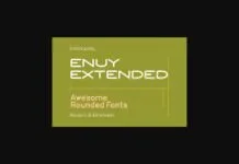 Enuy Extended Font Enuy Extended Font Poster 1