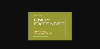 Enuy Extended Font Poster 1