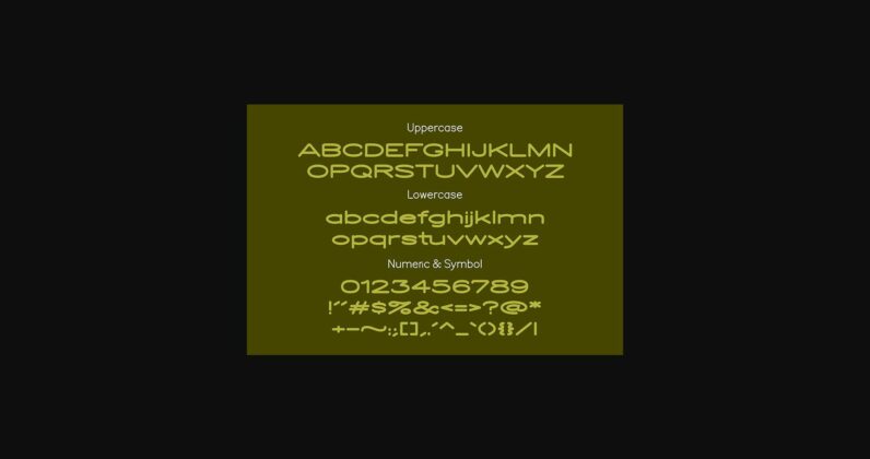 Enuy Extended Font Poster 6