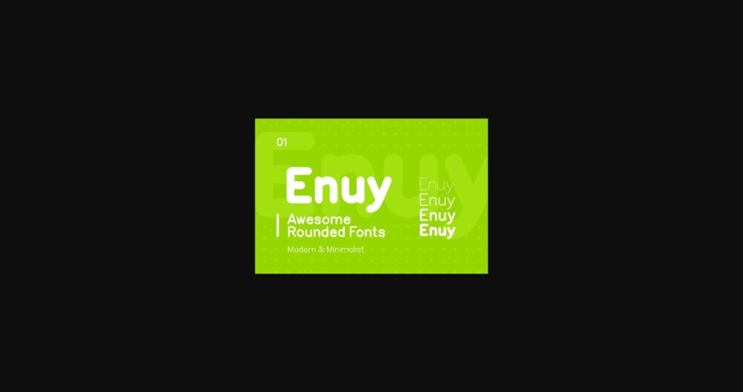 Enuy Font Poster 3
